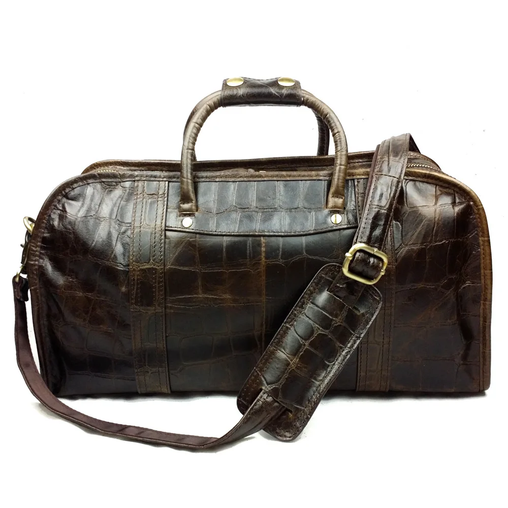 

New Crocodile Retro Women Bag Genuine Leather Ladies Shoulder Casual Tote Handbag European And American Style Women Leather bag