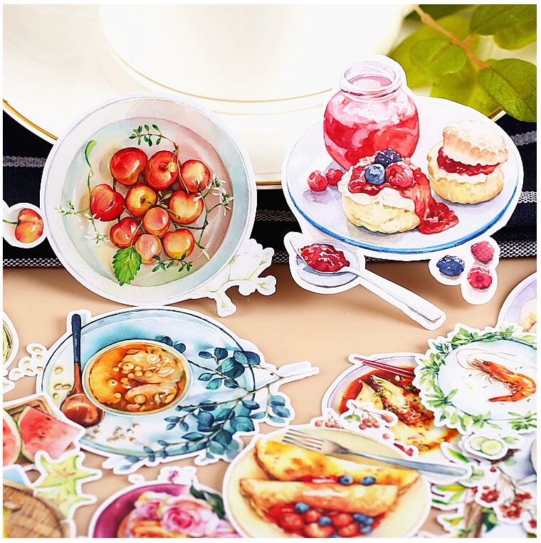 

15pcs Creative Kawaii Self-made Time Food Stickers / Beautiful Stickers /Decorative Sticker /DIY Craft Photo Albums