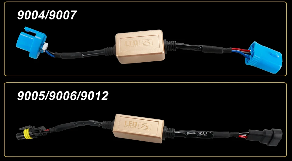 AcooSun, 2 шт., H1, H3, H7, H13, H4, фара, автомобильная нагрузка, электронное подавление ошибок, светодиодный декодер Canbus, проводка, декодер компенсатора, лампа