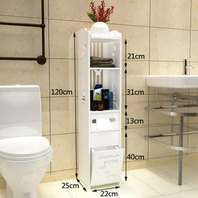Modern Simple Bathroom Vanity Floor Standing Storage Cabinet Folding Modern Simple Bathroom Vanity Floor Standing Storage Cabinet Folding Toilet Rack Washbasin Shower Corner Shelf