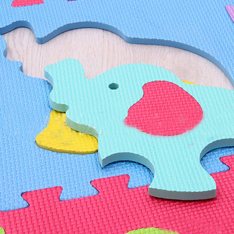Esteira do Jogo do Bebê Pad para Crianças 9 Pçs e set Espuma Eva Costura Tapete Engatinhando Tapete Criança Kruipen Montado Animais Puzzle Tapete Jogos 6 Tapetes de jogo