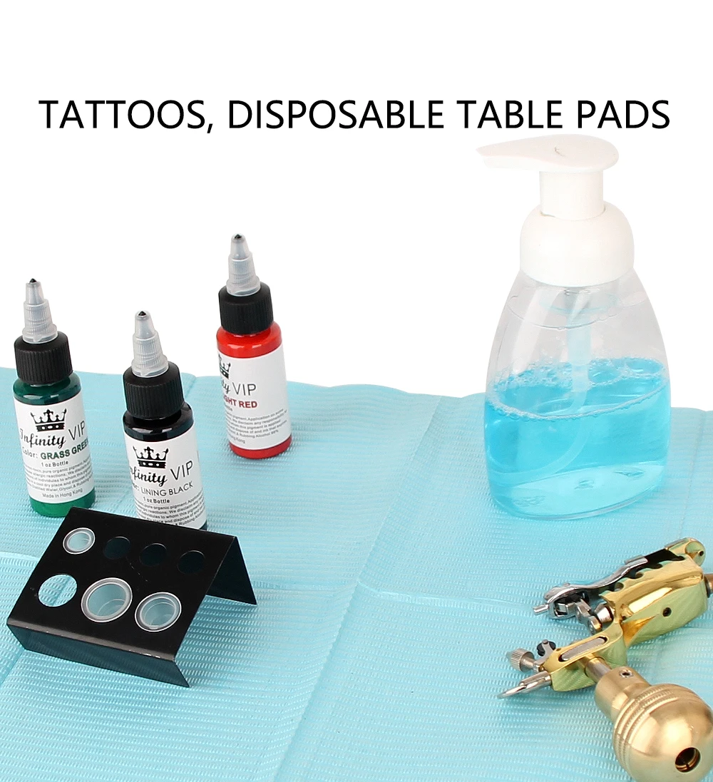 GHOST SPIDER 125pcs Disposable Tattoo Clean Pad Waterproof Medical Paper Tablecloths Mat Double Layer Sheets Tattoo Accessories