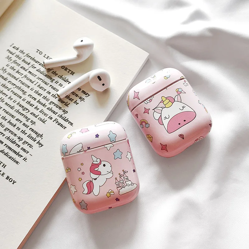 Для Apple Airpods 2 Чехол Жесткий ПК чехол для наушников Футляр Пластиковая картина с