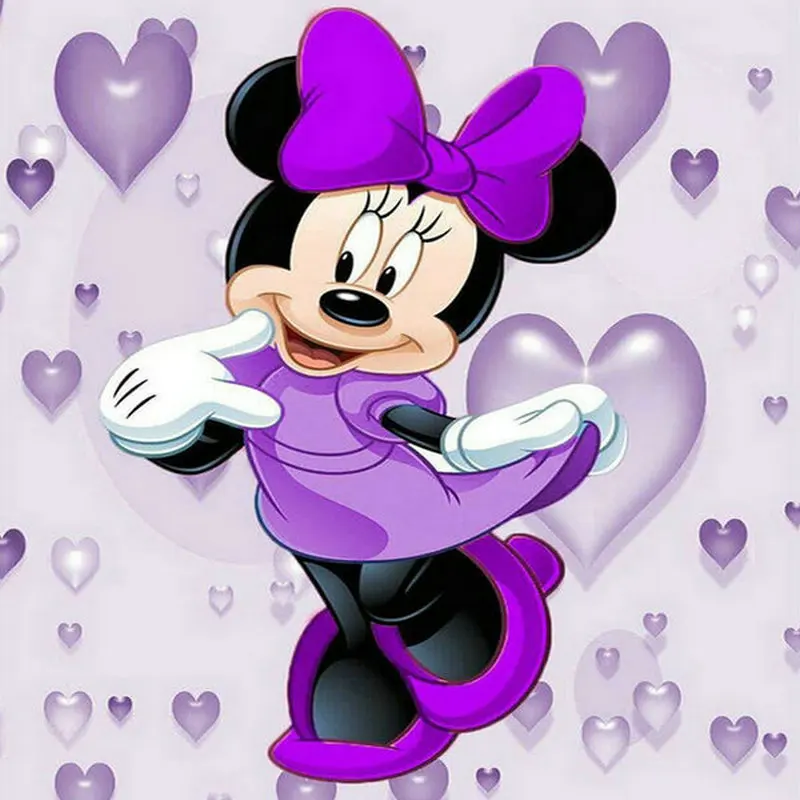 

Newest 5D Diamond Panting Cross Stitch cartoon Minnie mouse Picture Rhinestone DIY Embroidery Diamond Mosaic Needlework Painting