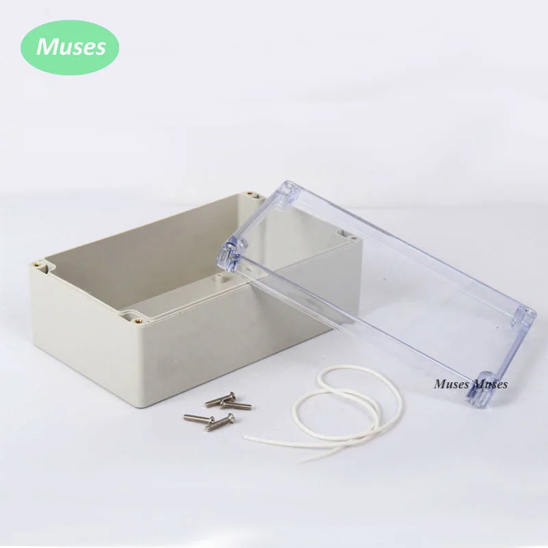 Buy 200*120*75mm IP65 Dust proof Electric Box Clear Cover Plastic Waterproof