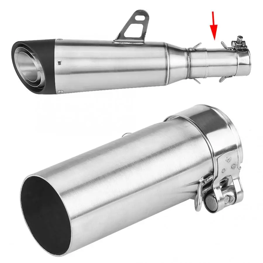 

Exhaust Systems 51mm Motorcycle Slip On Exhaust Middle Link Pipe Adapter Connector for Yamaha YZF-R6 2006-2014 escapamento moto