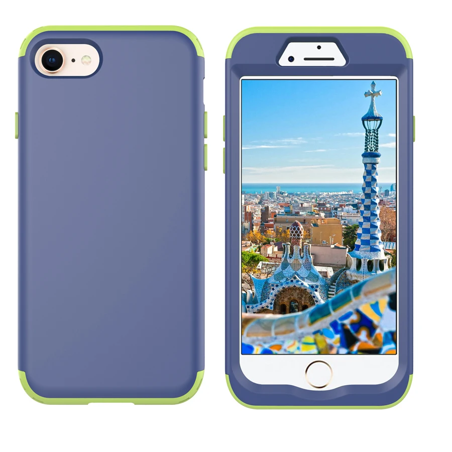

For iphone 8 8plus Armor case , Silicone Slim Fit Shock Absorption Drop Protect Defender Cover For iphone 8 8 plus phone