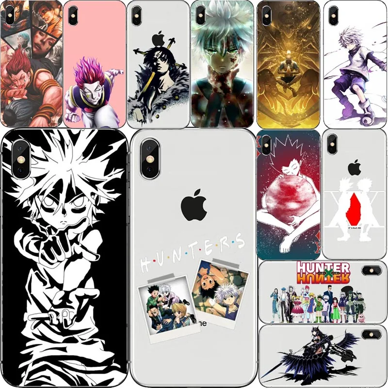 

Anime Hunter X hunter 3 Coque Shell Caso de Telefone para A Maca iPhone 8 7 6 Plus X 5 Tampa 4 Soft silicone TPU Fundas Capa