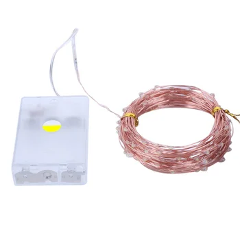 

10m copper wire LED Fairy String lights AA battery Christmas tree Garland lighting for Holiday New Year Party Wedding Decoration