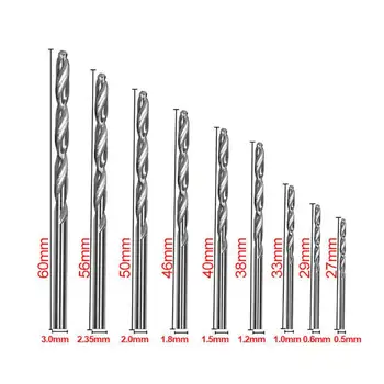 

25pcs Cobalt Drill Bits For Metal Wood Working HSS High Speed Steel Straight Shank 0..5-3mm Twist Drill Bit Power Tools