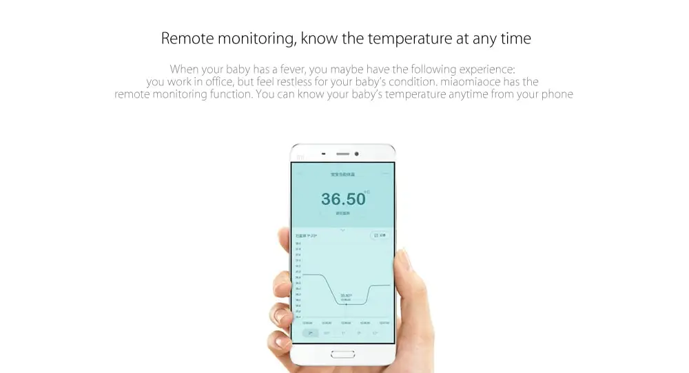  miaomiaoce Digital Baby Kid APP Intelligent Thermometer Temperature Monitor