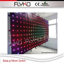 P180mm 2x4 м лампы Рождественские огни led видео занавес