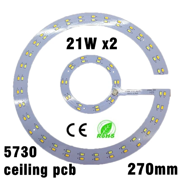 Светодиодный потолочный светильник 21 Вт x2 SMD 5730 печатная плата светодиодная