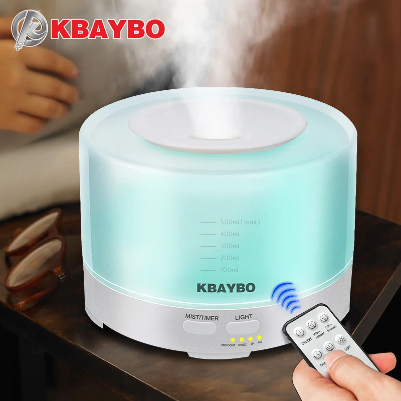 500ml Remote Control Ultrasonic Air Aroma Humidifier