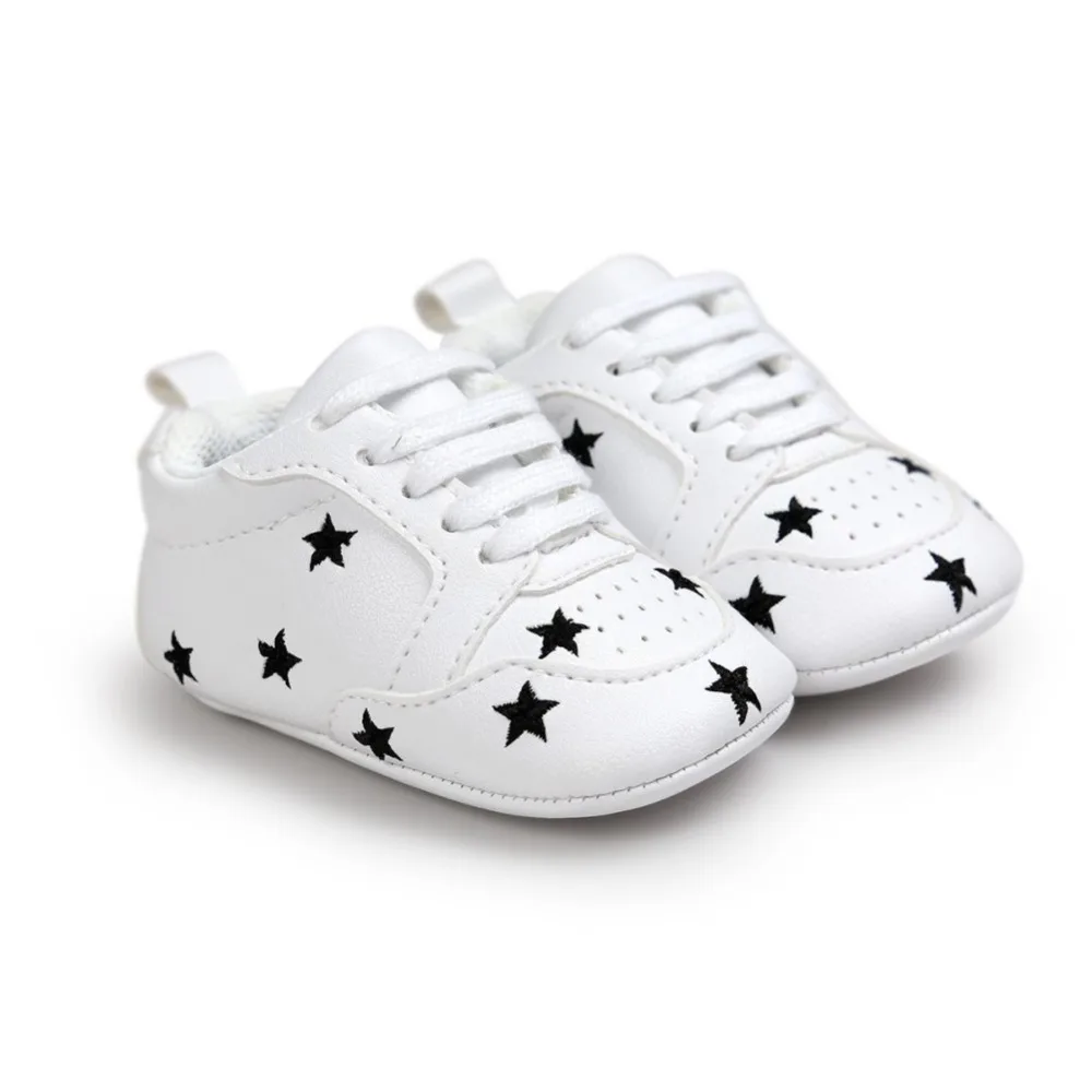 

Summer Baby Toddler infant boy Girl Soft Sole Fashion Kids Girl Star prewalker Crib Shoes