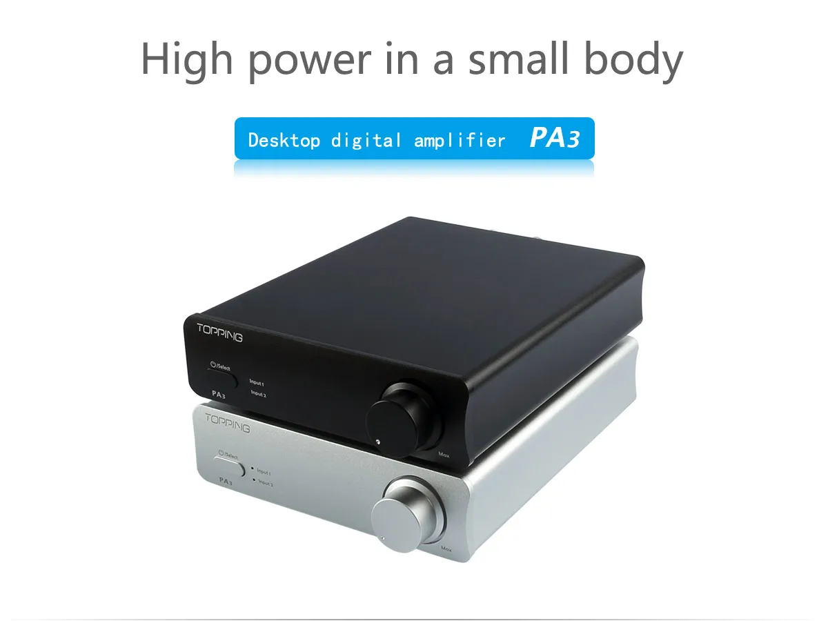 TOPPING PA3 Настольный цифровой усилитель аудио усилитель TDA7498E Hifi усилитель мощности профессиональные 80 Вт усилители
