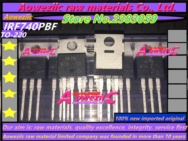 Aoweziic+ импортный IRF740PBF IRF740 TO-220 полевой транзистор MOSFET 10A 400 В