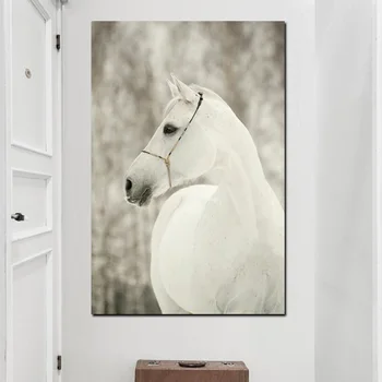 White Horses Paintings Printed on Canvas 3