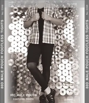 

New High-end Men 80D velvet Pouch Footless Tights Male sexy Fashion Thickened Soft high Elastic pantyhose Men's Warm stockings