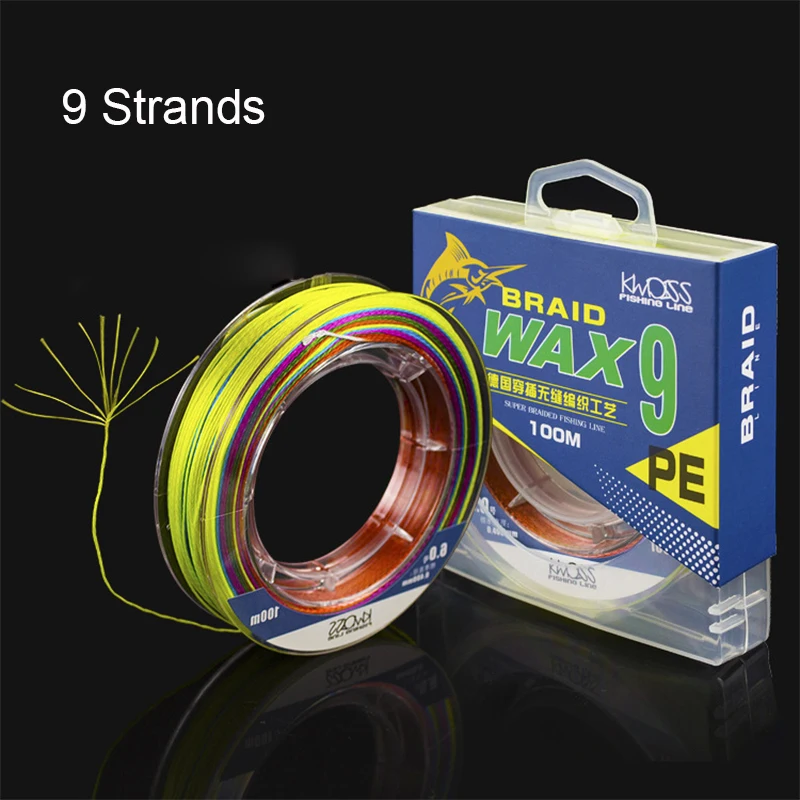 

100M PE Braided Carp Fly Feeder Fishing Line Lake Sea Fishing Line 9 Strands Strong Braided Fishing Line Smooth Peche Kastking