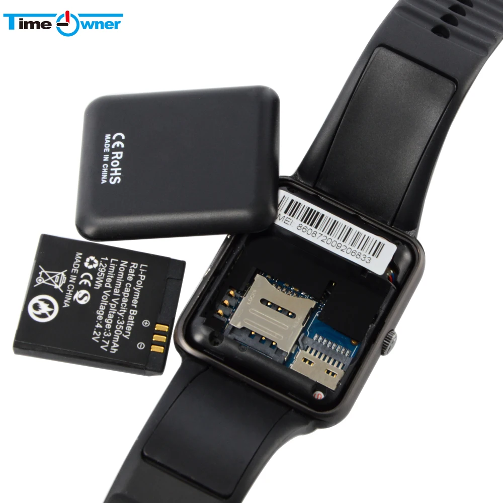 Смарт часы Time Owner GT08 Bluetooth Android уведомления защита от потери поддержка SIM карты TF