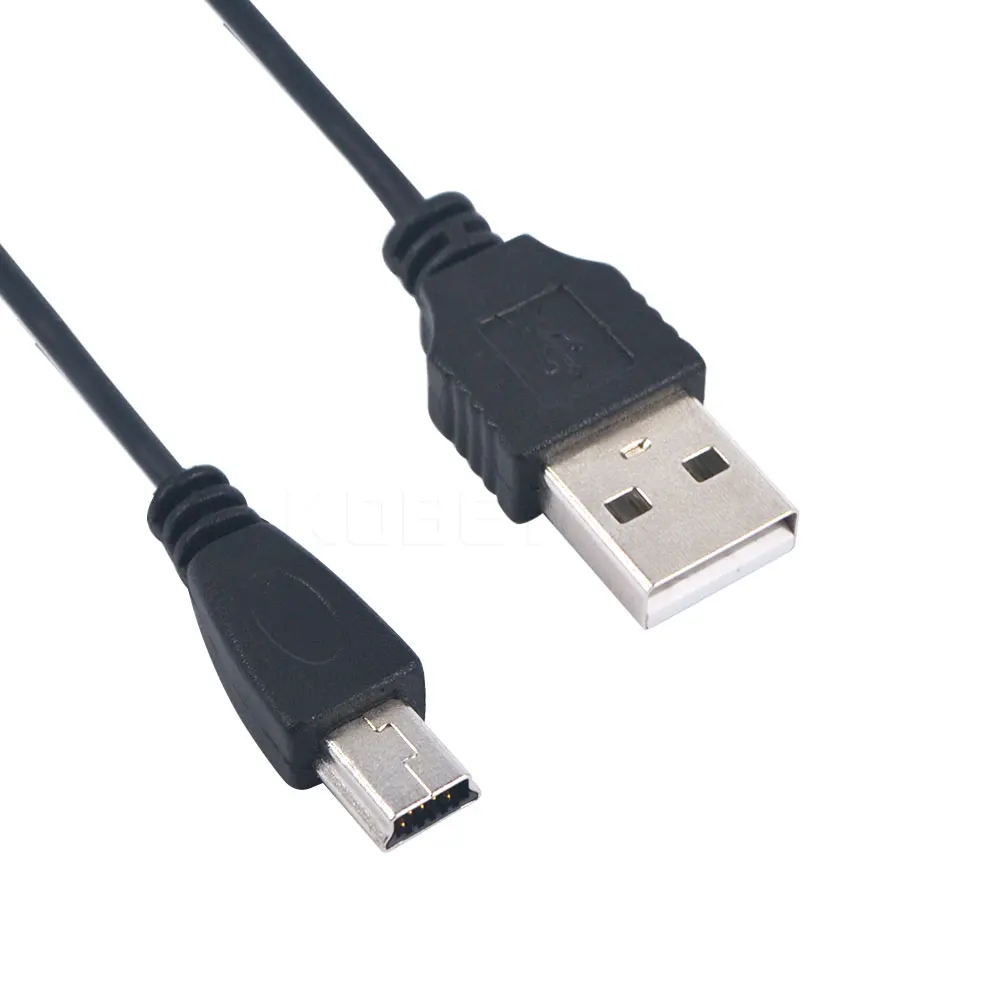 Kebidu 50 см USB 2,0 A штекер для мини 5 Pin B данных зарядное устройство кабель для зарядки Шнур адаптер 5TLR Мини USB адаптер для MP3 MP4 плеера