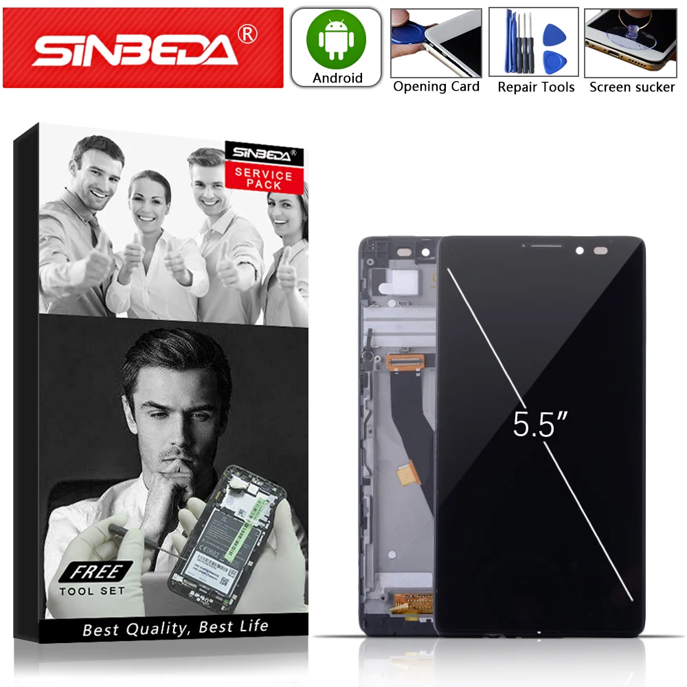 ЖК-дисплей 5 &quotips 1920*1080 Для lenovo Vibe Z K910 сенсорный экран с рамкой дигитайзер Замена