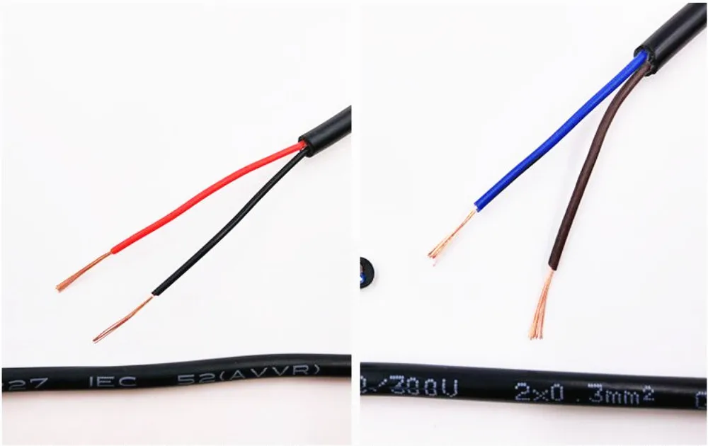 18 AWG 0.75MM2 RVV 2/3/4/5/6/7/8/10/12/14/16/18 Cores Pins Copper Wire Conductor Electric RVV Cable Black