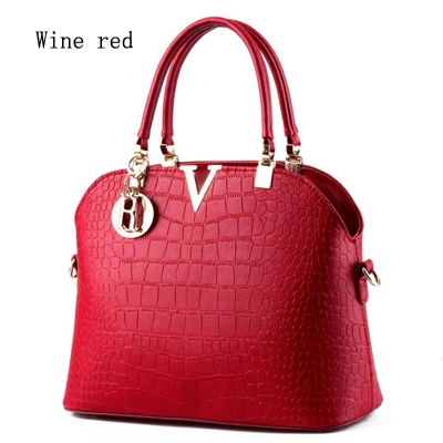 Женские кожаные сумки и кошельки, женские сумки через плечо, хорошее качество, искусственная кожа, женские сумки-мессенджеры, bolsa feminina FN57 - Цвет: Wine red