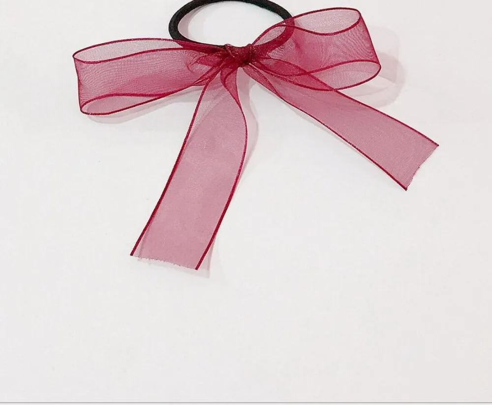 Buy Free Shipping women's ribbon bow hair tie girl's