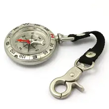 Винтажный цинковый сплав брелок с компасом портативный открытый многофункциональный металлический измерительный инструмент