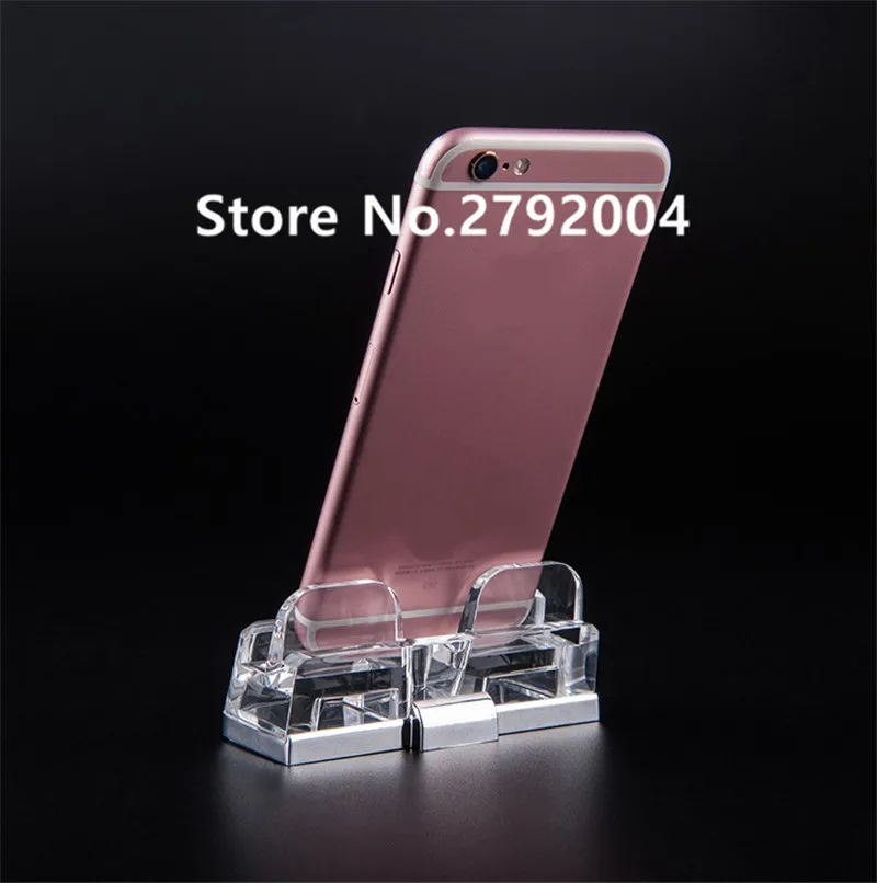 Visor do Telefone Lote Acrílico Telefone Celular Móvel Titulares Display Stand 10 Pçs - 8 Sistema EAS