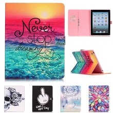 PU Leather Stand For Apple iPad 2 3 4 9.7'' Case with card slot Protector back cover For iPad 2 iPad3 Tablet Case for iPad 4 9.7