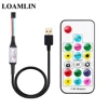 Bande lumineuse LED RGB WS2812B, 5v dc, avec télécommande à 17 touches, adressable, idéale pour la TV, 1m/2m/3m/4m/5m ► Photo 3/6