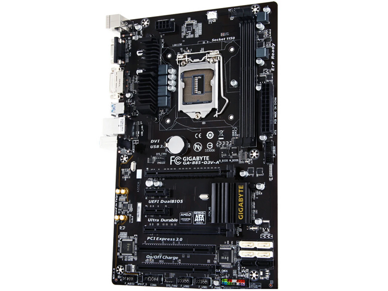 LGA 1150 Gigabyte GA-B85-D3V-A оригинальная материнская плата USB3.0 DDR3 16G B85 B85-D3V-A настольная материнская плата SATA3 системная плата Б/у