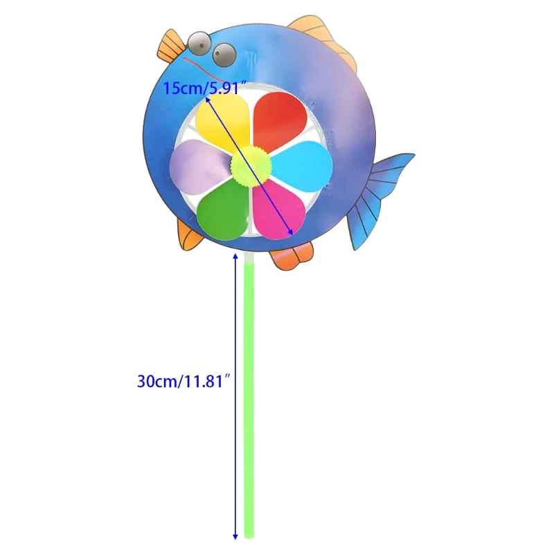 Разноцветные Мультяшные животные, ветряная мельница, вертушка, домашний сад, декор для двора, детские игрушки