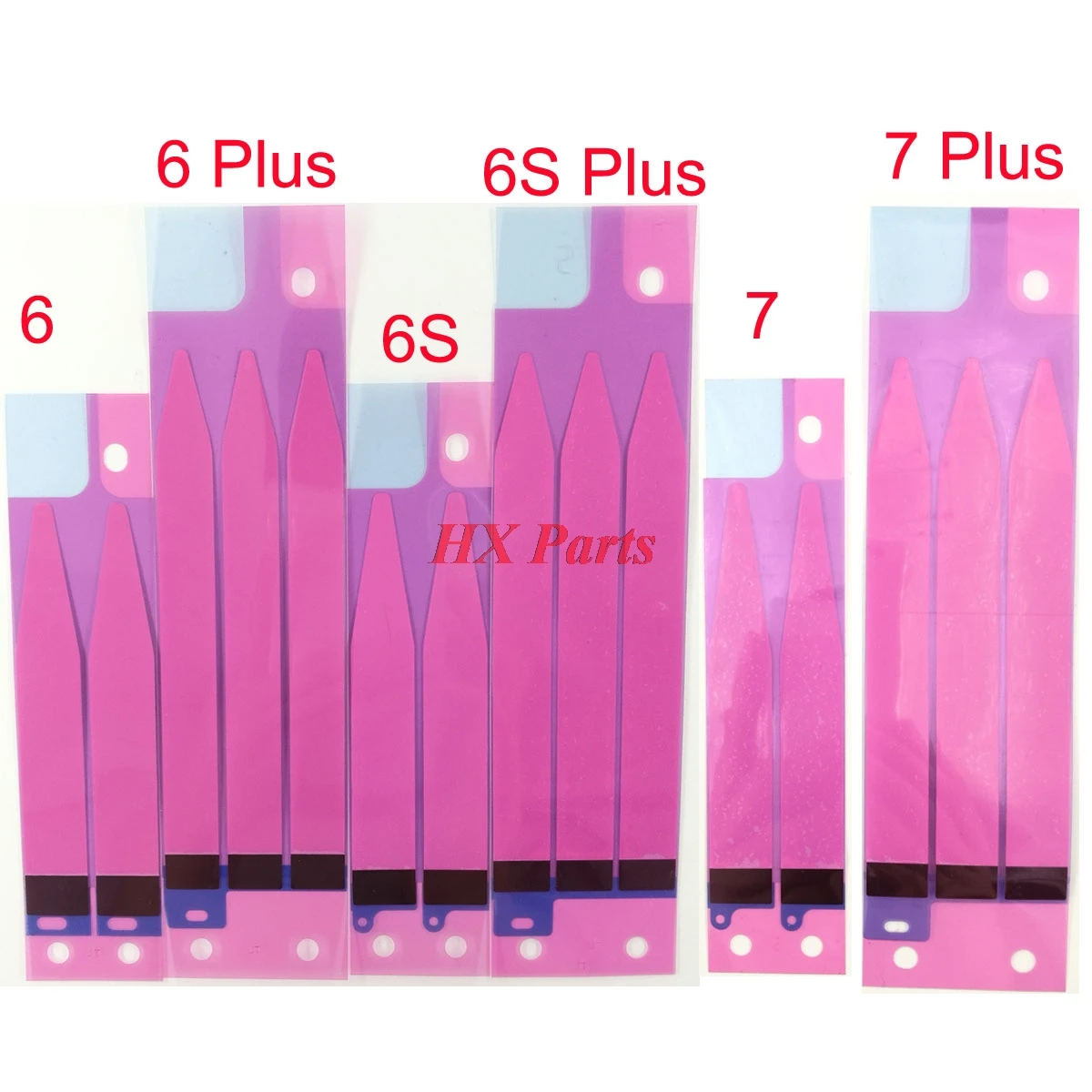 

100x For iPhone X 8 Plus 8 7Plus 7 6SP 6S 6P 6 5S 5C 5 Battery Adhesive Sticker Battery Glue Tape Strip Battery Sticker Parts