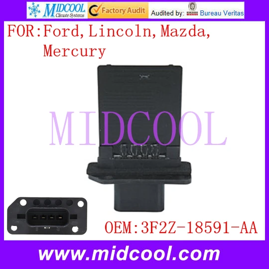 HVAC Мотора Вентилятора Резистор использование OE НЕТ. 3F2Z-18591-AA для Ford Lincoln Mercury Mazda