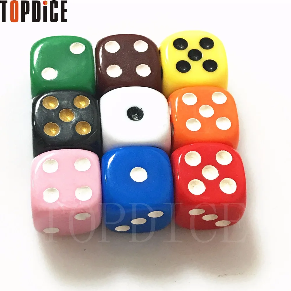 [TOPDICE] NO.12 Rounded corners small Color dice drink KTV Game About