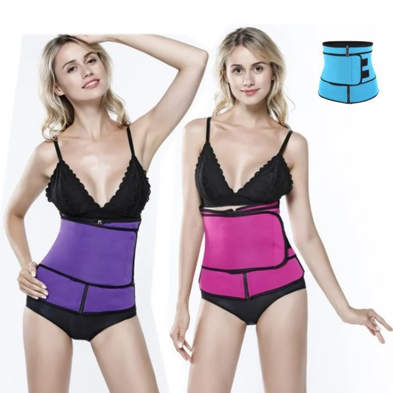 

Women's waist support belt sports stereotypes belt zipper corset waist support