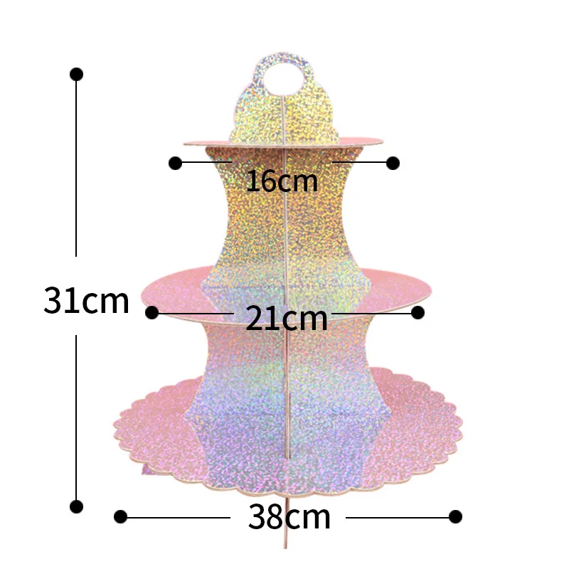 

Creative Paper Cake Stand Cupcake Stand Dessert Rack Birthday Party Wedding Decoration Holiday Pastry Supplies Baking Tools