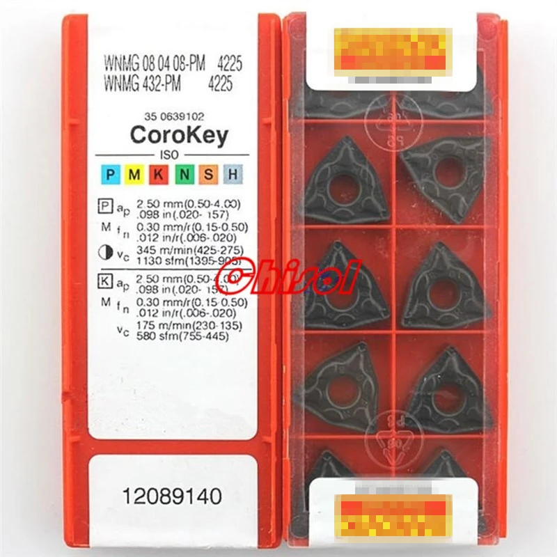 

free shipping high quality WNMG080404-PM / WNMG080408-PM 4225 4325 carbide turning inserts cutter cutting tool
