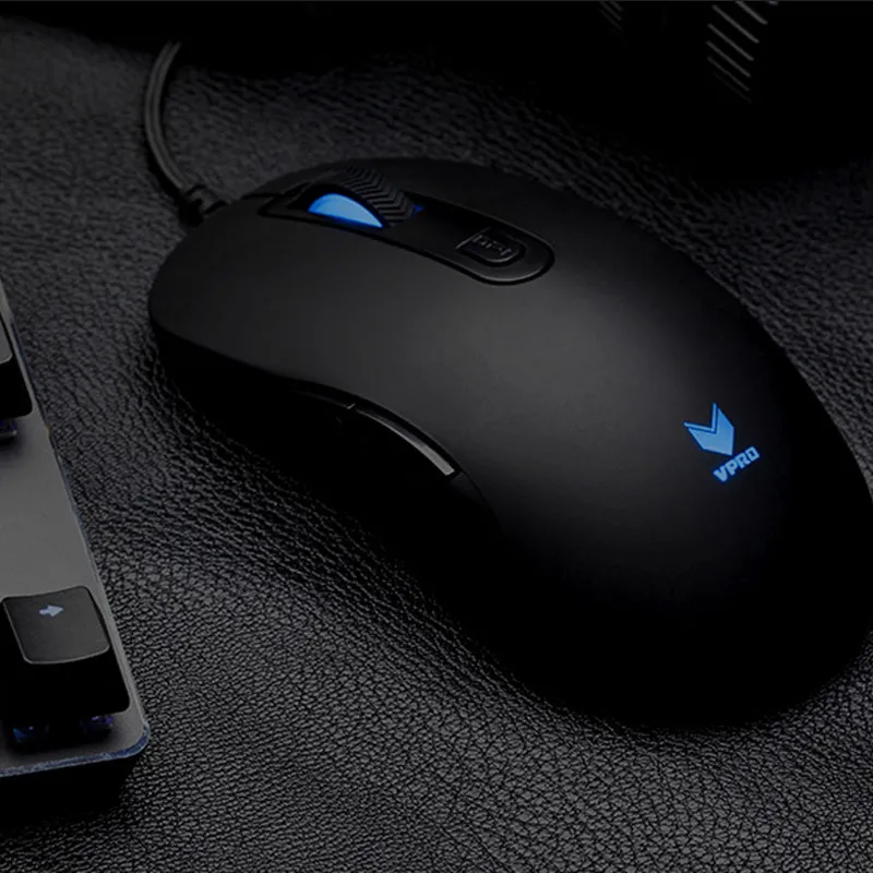 Оригинальная программируемая игровая мышь Rapoo V22 3000 dpi 7 кнопок с подсветкой USB
