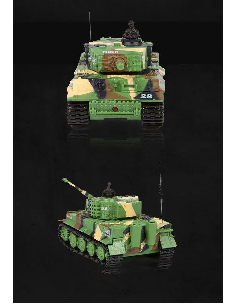 Креативный 1: 72 мини моделирование Электронное Дистанционное управление танк тигр для детей на день рождения, Рождество подарок на праздник