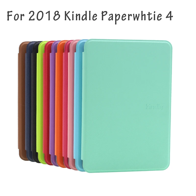 Ультра тонкий PU кожаный чехол для Amazon 2018 Новый Kindle Paperwhite 4 с функцией пробуждения