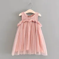 Hurave-causal-solid-cotton-openwork-mesh-Baby-Girls-Clothes-Children-Sleeveless-crew-neck-dress-drawstring-tutu.jpg_200x200