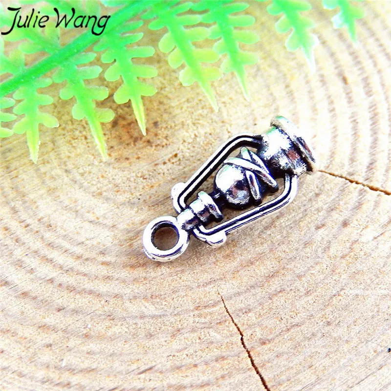 

Julie Wang 20pcs/pack Retro Medieval Style Oil Lamp Lighting Appliances Jewelry Pendant Accessories Anniversary Ornament
