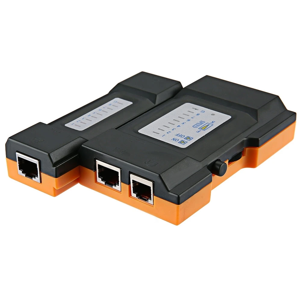 Сетевой кабель тестер RJ45 RJ11 Cat5 UTP LAN Сетевое оборудование инструмент с удаленного тестер Мощность по 9 В Батарея