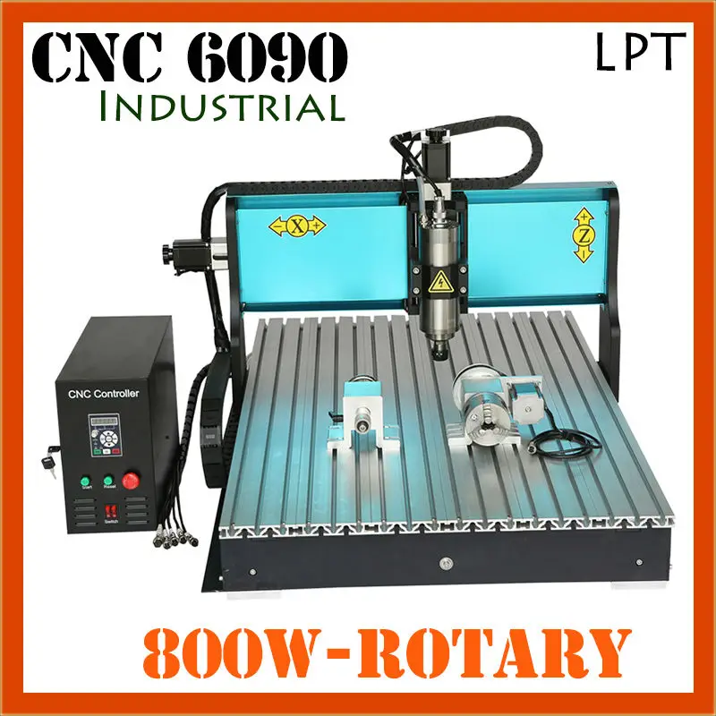 JFT Industrial Precision Engraving Machine 4 Axis 800W Best CNC Router with Parallel Port Hot Sale Cutting Machine 6090