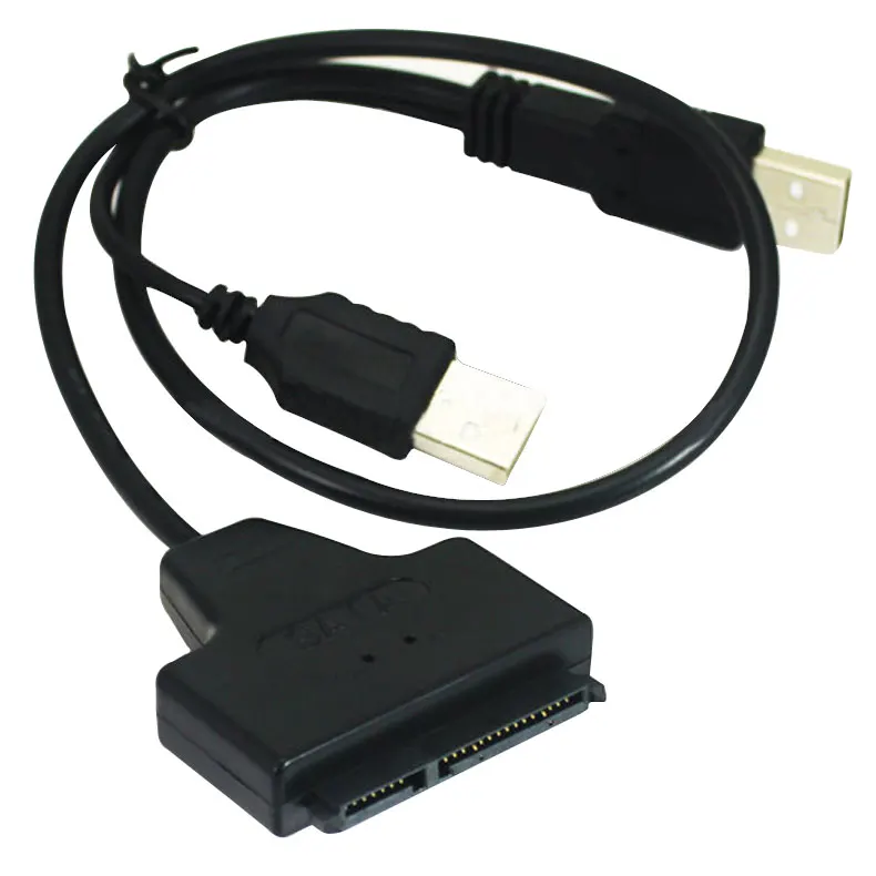 

USB 2.0 to Sata Serial ATA 15+7 22p Converter Adapter Cable for 2.5 Inch HDD Laptop Hard Drive SD998